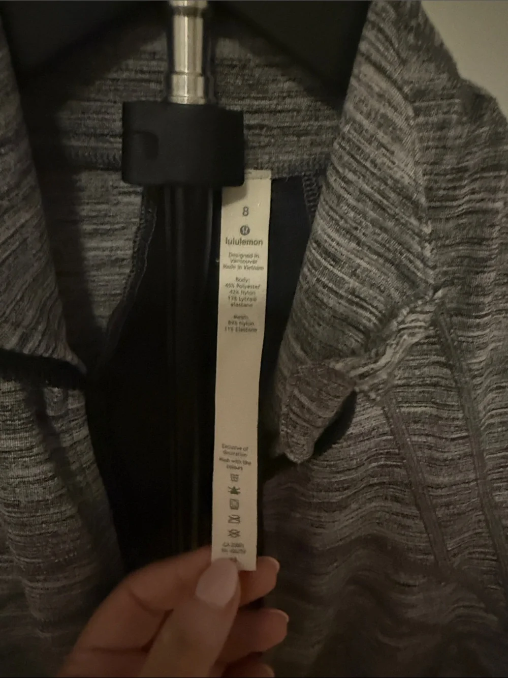lululemon athletica Heathered Gray Full-Zip Utility Jacket